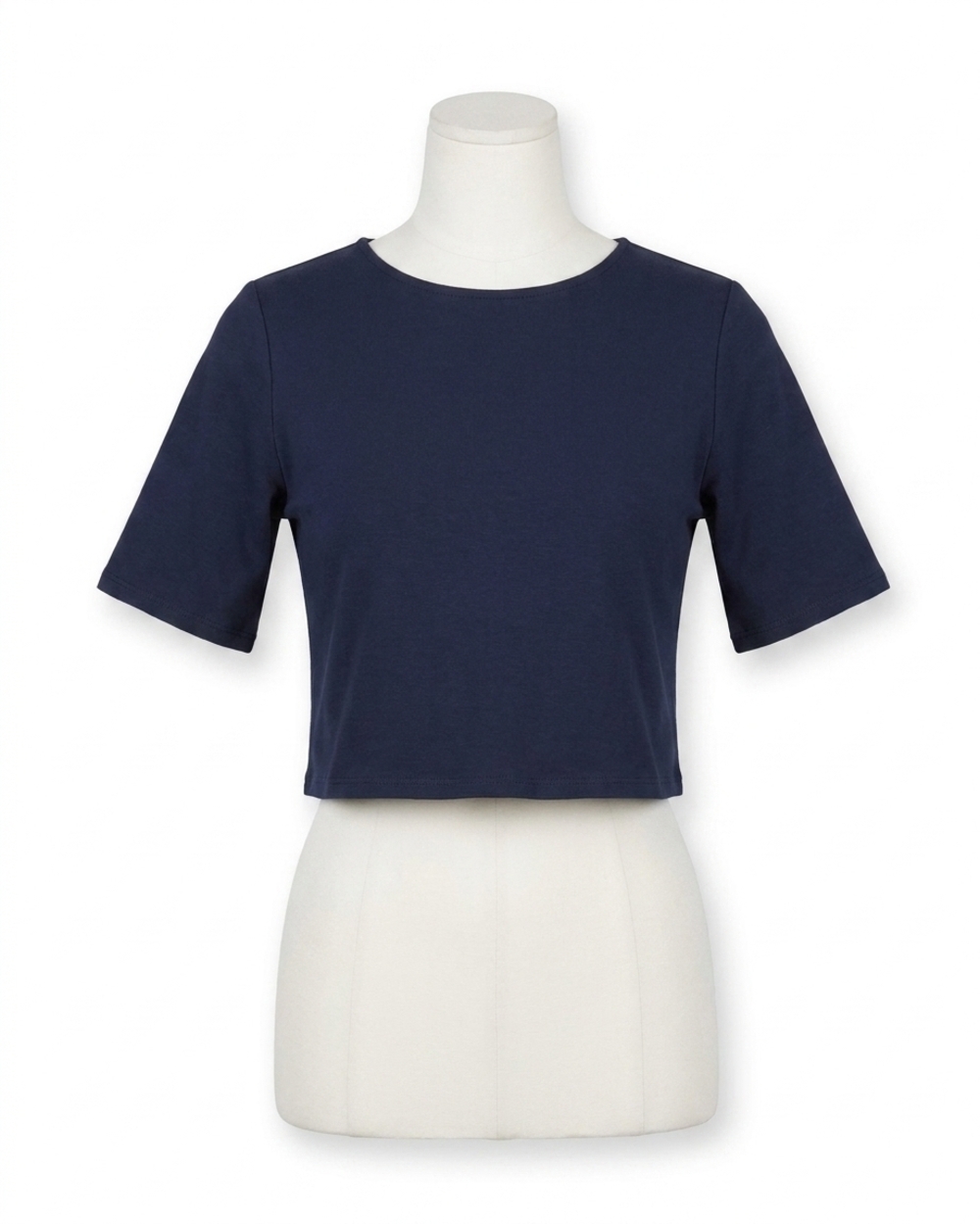 NEW RIPLEY RADER ponte knit short sleeve top in navy